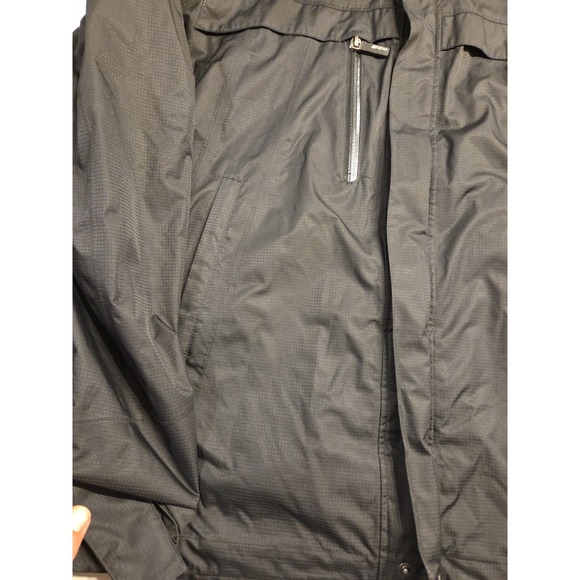 Oobe Black Hooded Jacket Size Large BMW On The Sleeve - Picture 4 of 7